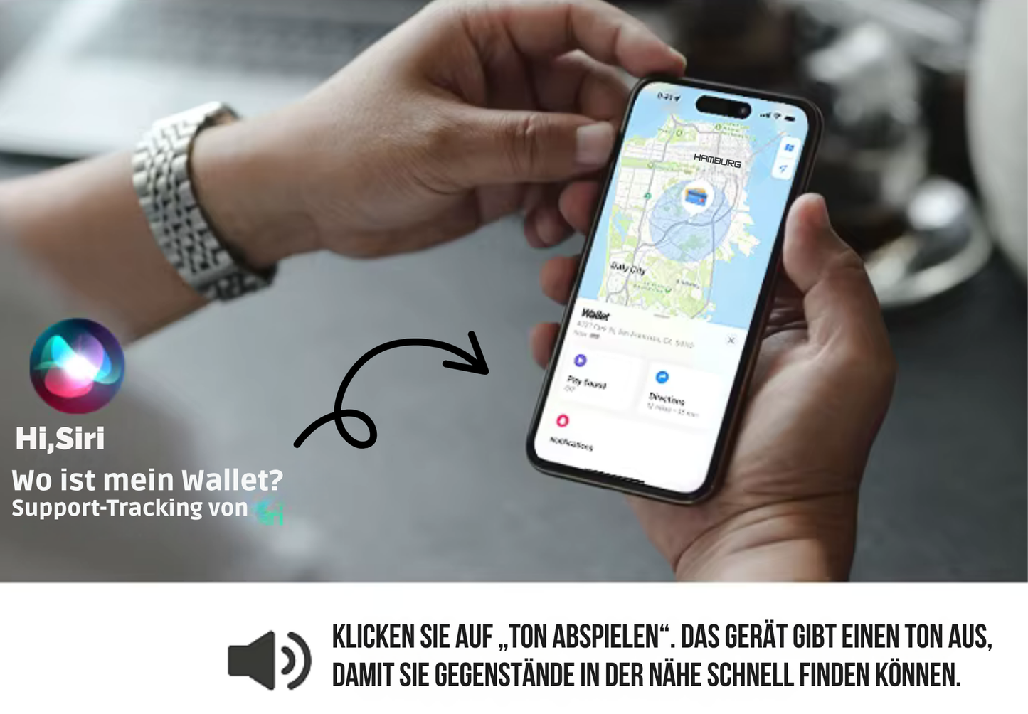 Smart Tracker Wallet-Karte